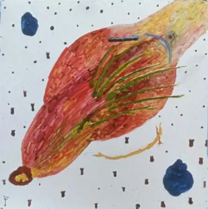 Paintings — “Mother” (1998) — a bird-like figure