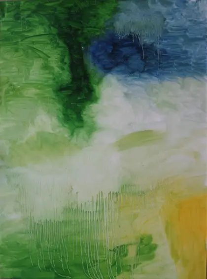 Paintings — Green and blue, soft and watery