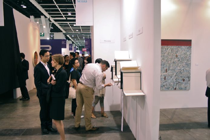 Photograph of an installation titled "The Potential," at Art HK 2011