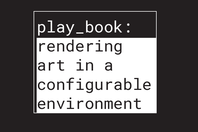 "Play Book: Rendering Art in a Configurable Environment," a monograph on games made by Thukral & Tagra