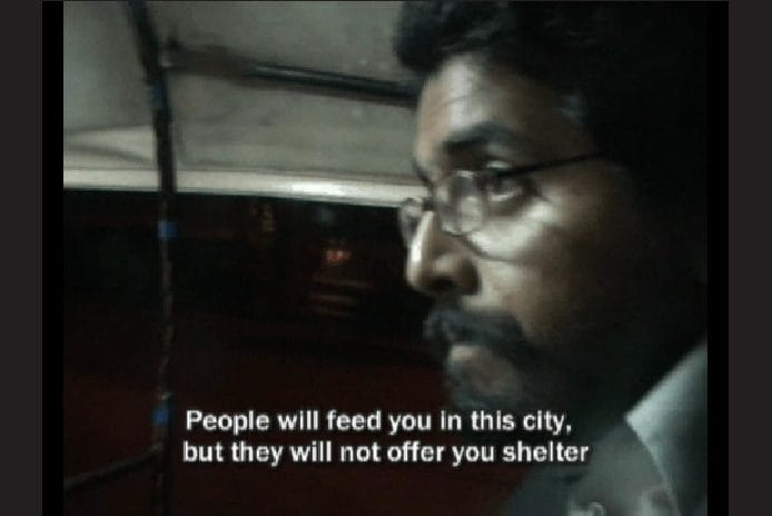 Still from a video film called, "A Place to Stay" by Prayas Abhinav